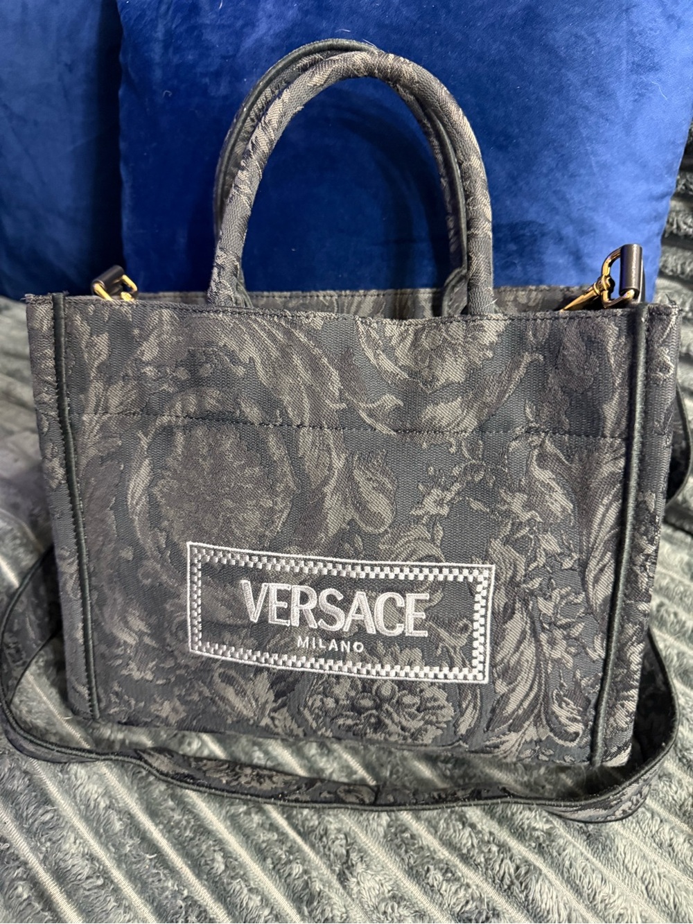VERSACE Barocco Athena Small Tote Bag EUC.